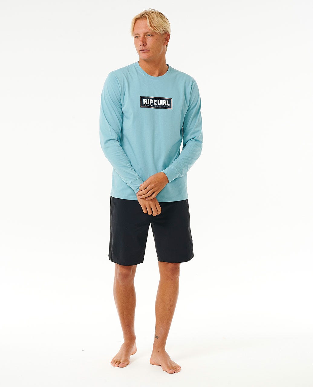 Icons Of Surf UPF LS - dusty blue