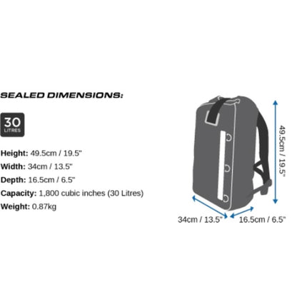 OverBoard wasserdichter Rucksack 30 Liter Gelb