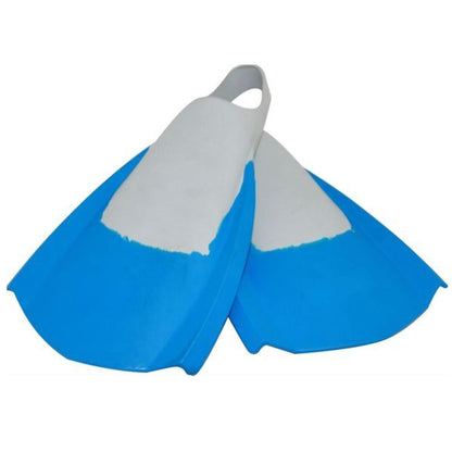 WAVE POWER Bodyboard Flossen L 42-44 Blau Grau