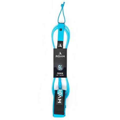 ROAM Surfboard Leash Premium 9.0 Knie 7mm Blau