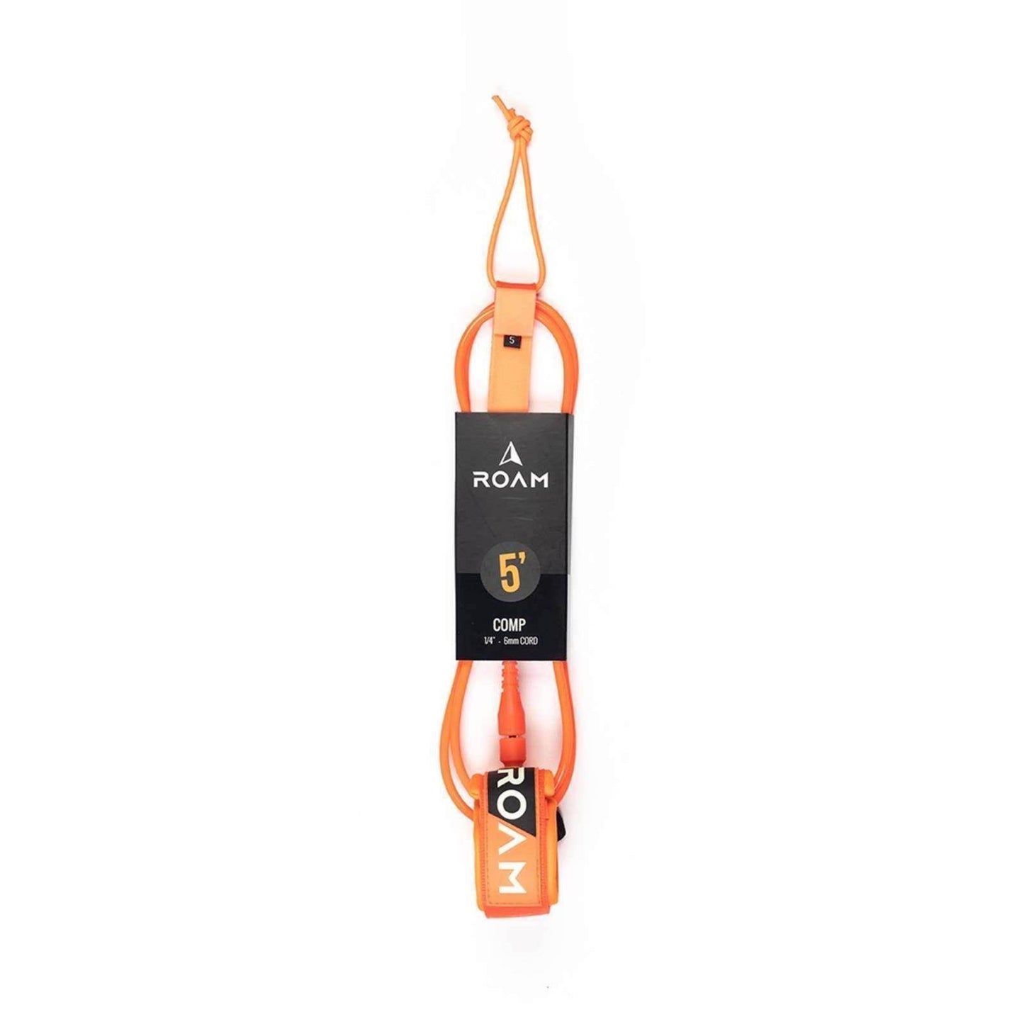 ROAM Surfboard Leash Comp 5.0 152cm 6mm Orange