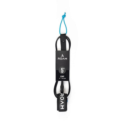 ROAM Surfboard Leash Comp 5.0 152cm 6mm Schwarz