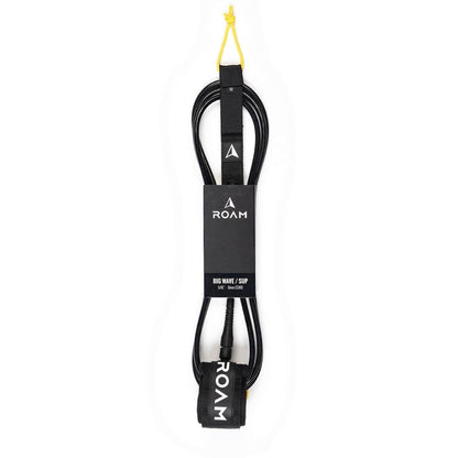 ROAM Surfboard Leash Big Wave SUP 8.0  8mm Schwarz