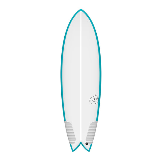 Surfboard TORQ TEC Twin Fish 5.8 Rail Türkis