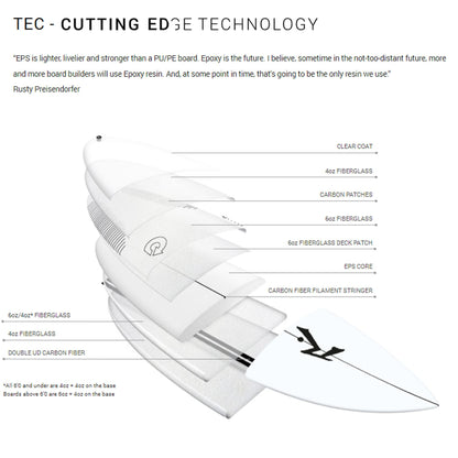 Surfboard RUSTY TEC SD Shortboard 5.8