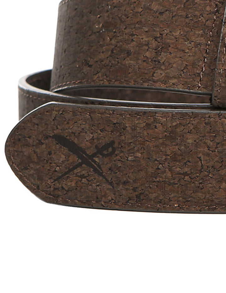 Cork Flag Belt - d brown