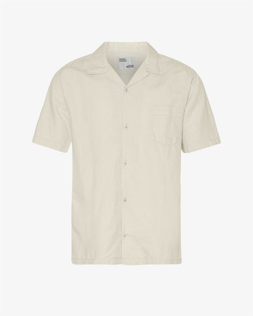 Linen Short Sleeved Shirt - weiß