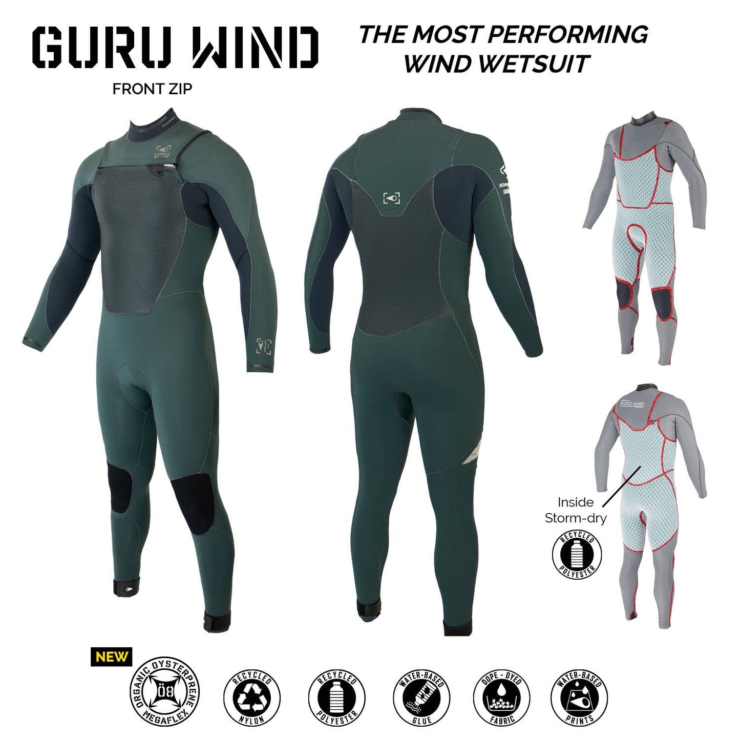 Soöruz Fullsuit Men 5/4 FZ GURU WIND - ORGANIC OYSTERPRENE