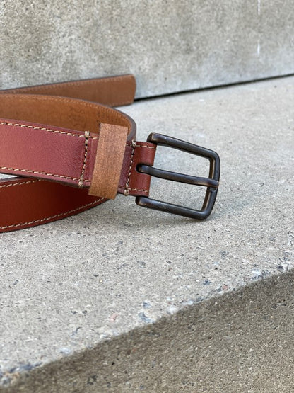 Texas Leather Belt  - tan