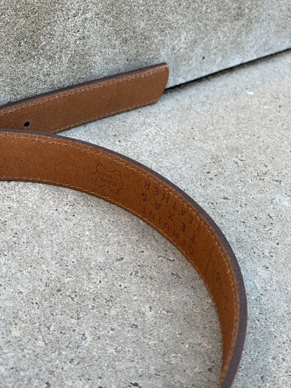 Texas Leather Belt  - tan