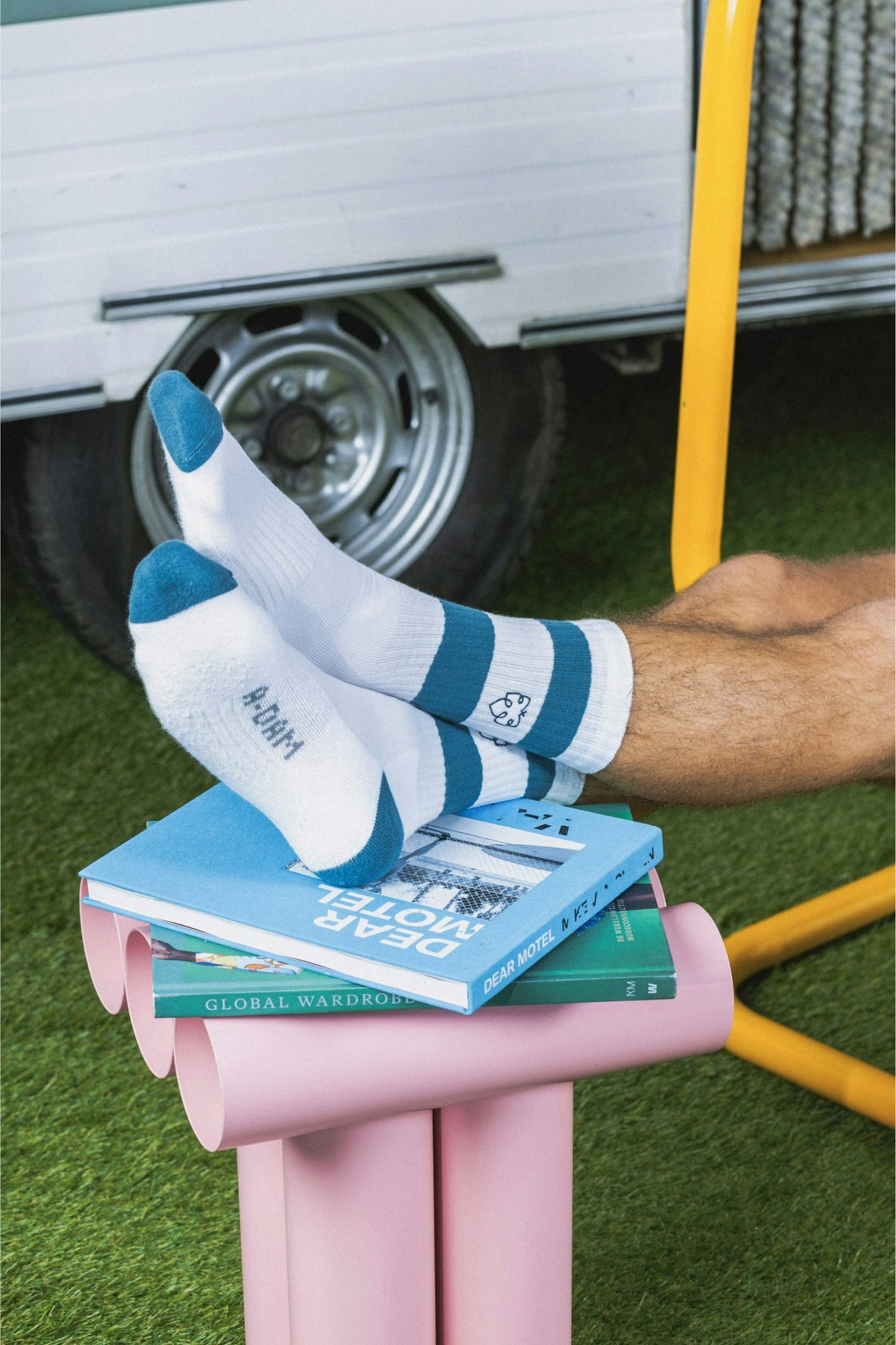 Crew Socks Fig - petrol