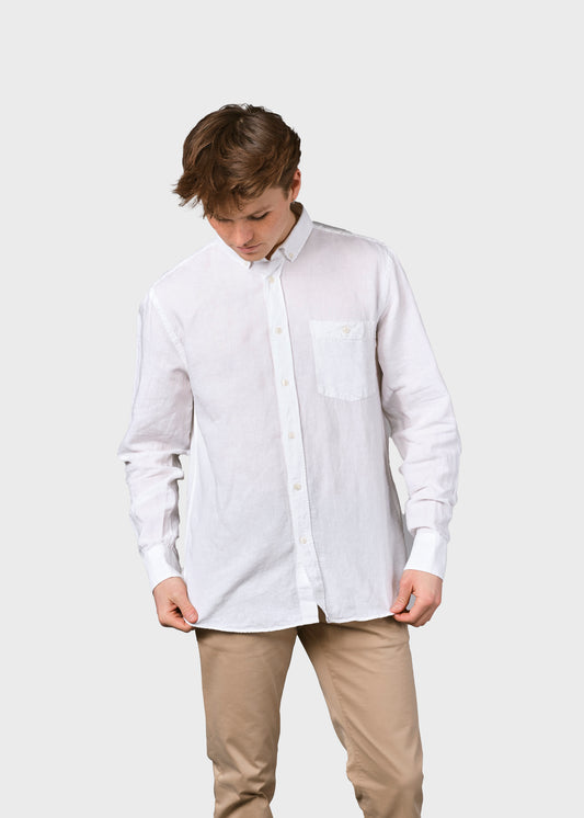 Benjamin Linen Shirt - white