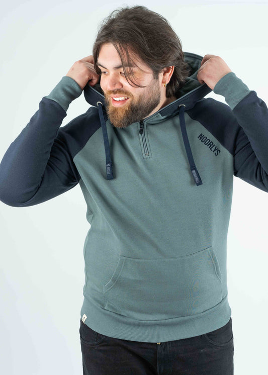 Große Größen Hoodie AX-1 StormyWeather/Navy