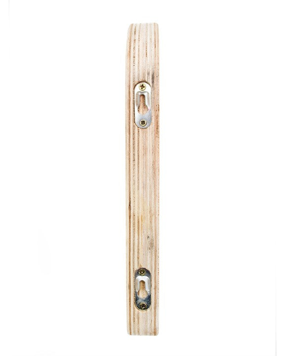 Longboard Wall Display Rack - timber