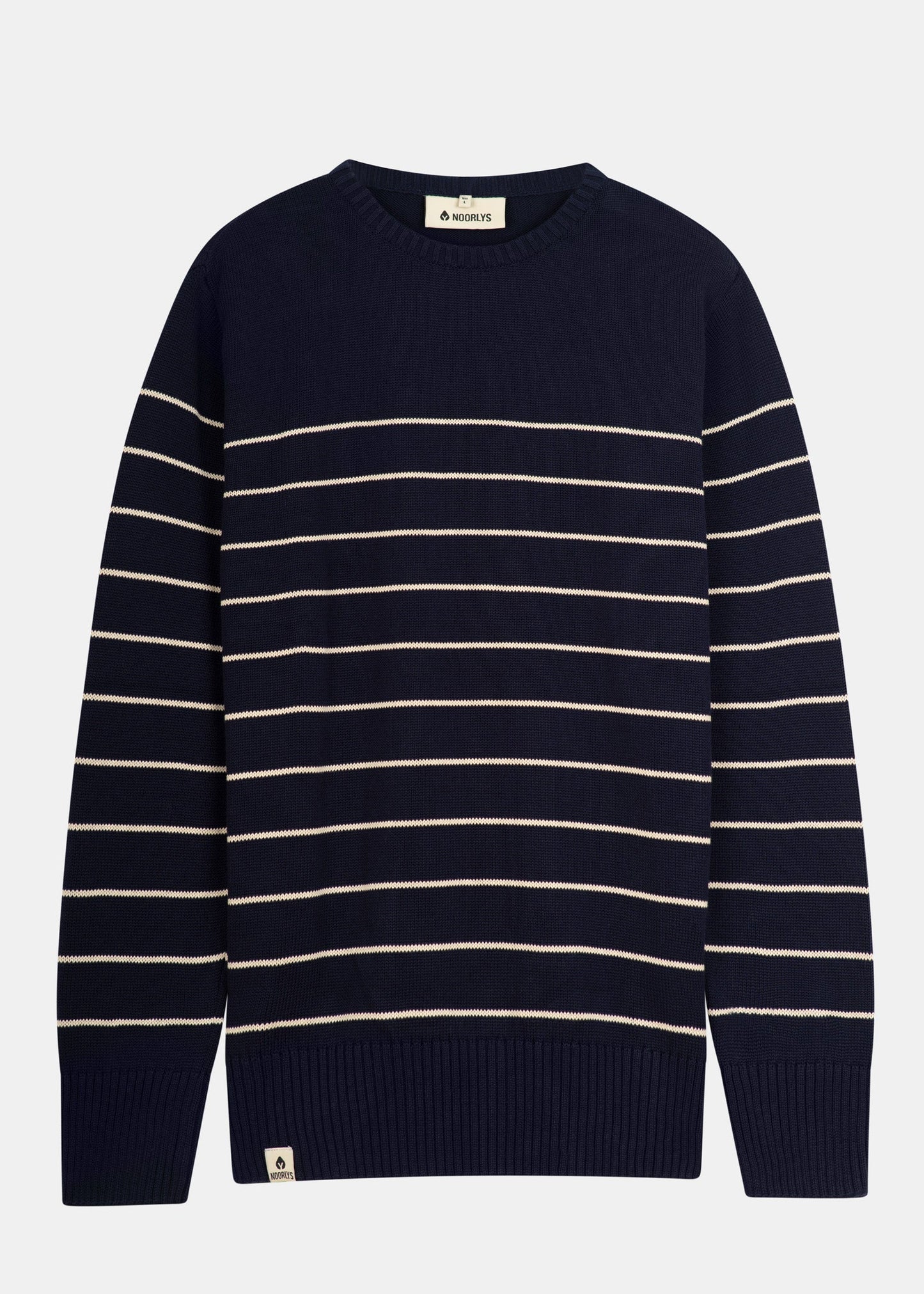 Strickpullover BÖÖT NavyBeige-Striped