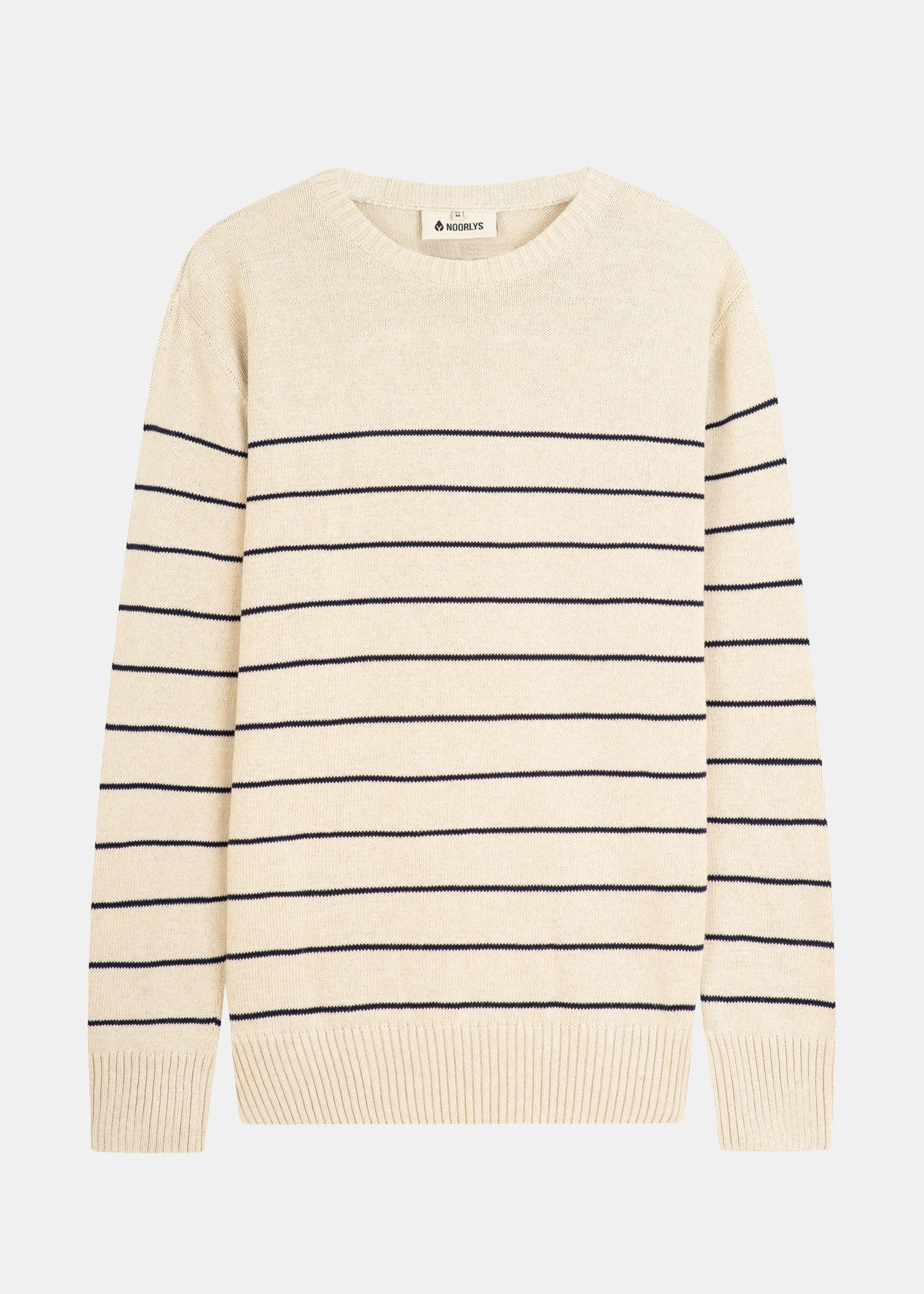 Strickpullover BÖÖT Beige-Navy-Striped