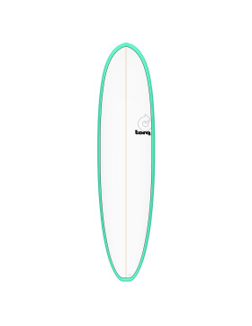 Surfboard TORQ Epoxy TET 7.8 V+ Funboard Seagreen