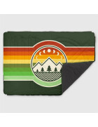Fleece Pillow Blanket Campvibes Series - camp vibes treegreen