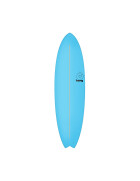 Surfboard TORQ Softboard 6.10 Mod Fish Blau