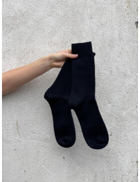 Woll Socke - black