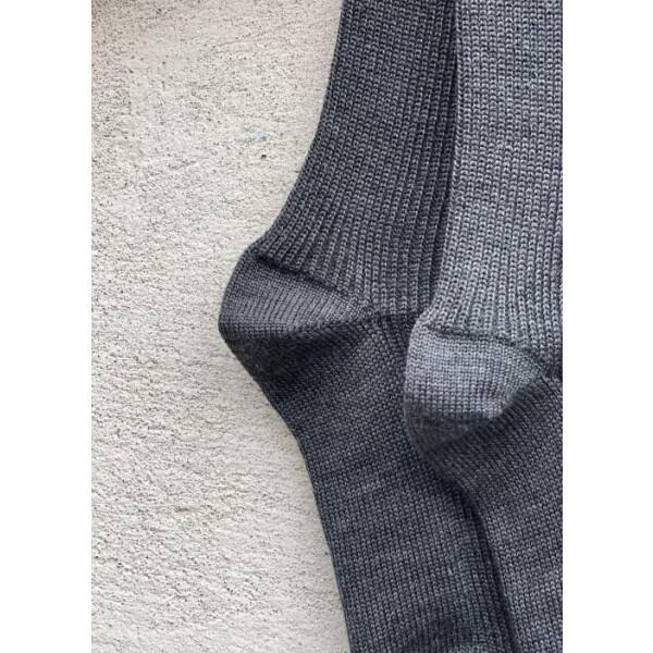 Woll Socke - grey melange - 35-38