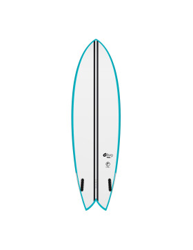 Surfboard TORQ TEC Twin Fish 6.0 Rail Türkis