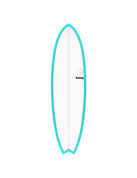 Surfboard TORQ Epoxy TET 6.6 MOD Fish Blau Pinline