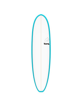 Surfboard TORQ Epoxy TET 7.4 V+ Funboard Blau Pinl