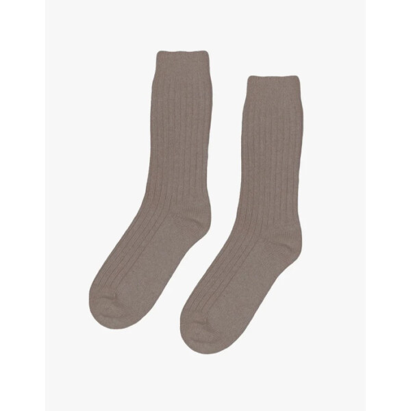 Merino Wool Blend Sock - warm taupe