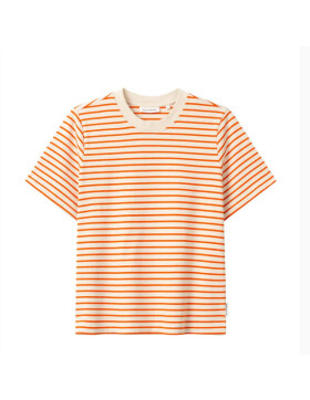 Heavy T-Shirt Jonna - orange striped