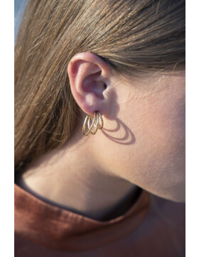Wire Earrings - gold