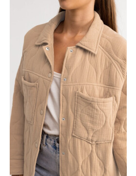 Rhodes Quiled Jacket - camel