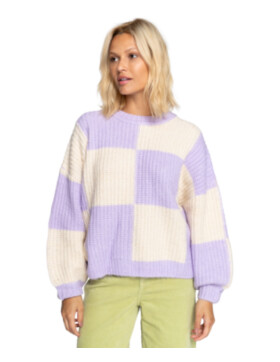 So Check Sweater - lilac breeze