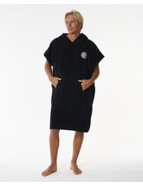 Logo Hooded Towel - Black