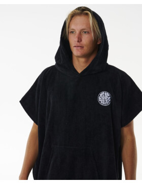 Logo Hooded Towel - Black