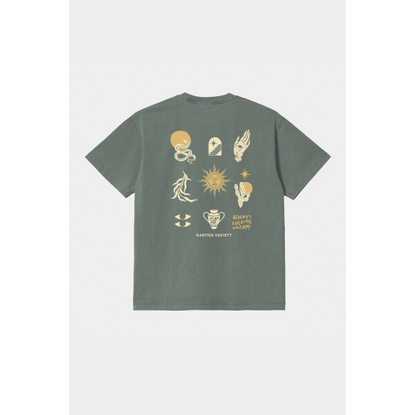 Tee Washed Aztec Elements - army