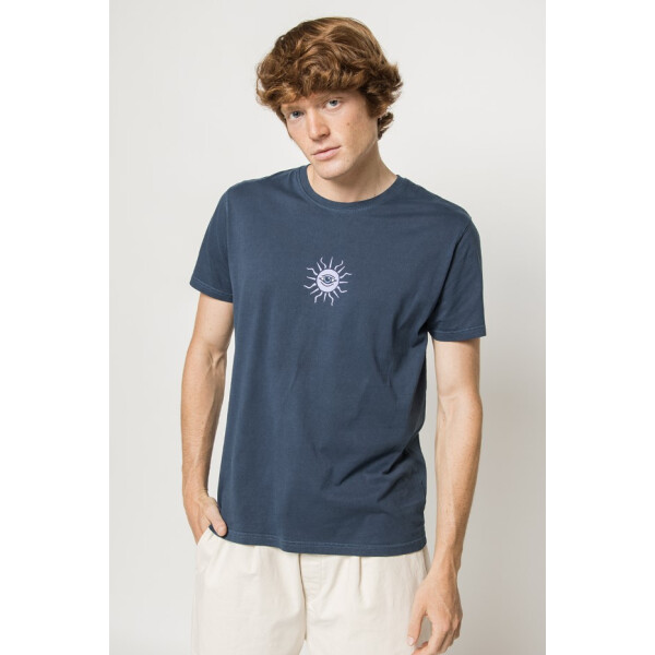 Tee Washed Planet Z - navy