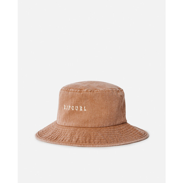 Washed UPF Mid Brim Hat - Washed Brown
