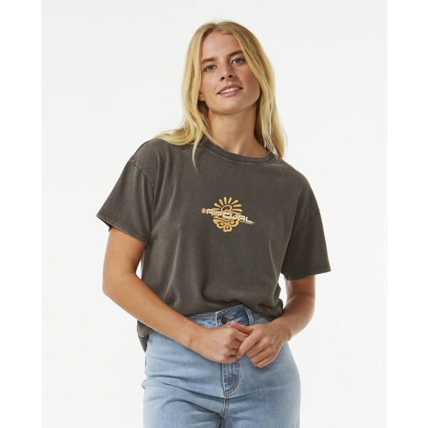 Taapuna Relaxed Tee - Washed Black