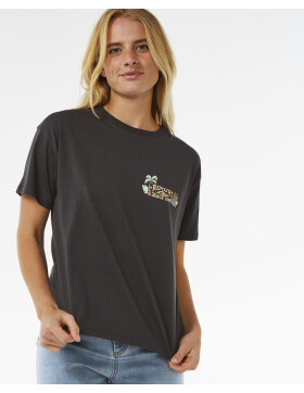 Tiki Tropics Relaxed Tee - Washed Black