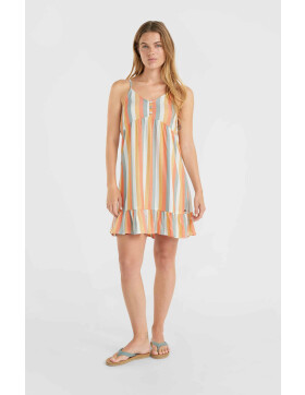 Malu Beach Dress - Orange Multistripe