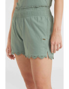 Essentials Ava Smocked Shorts - Lily Pad
