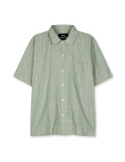Cotton Linen Mateo Stripe Shirt SS - birtch/sea spray