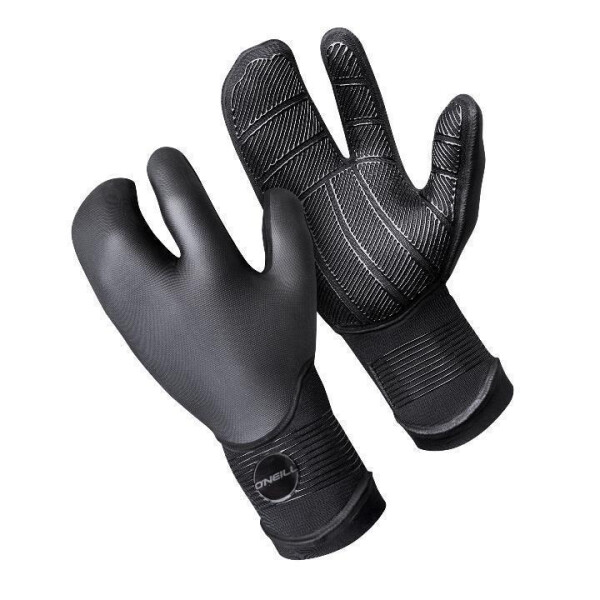 Psycho Tech 5 mm 3 Finger Gloves - black