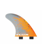 FCS I - PC-7 PC 3-Fin Set - orange smoke - L
