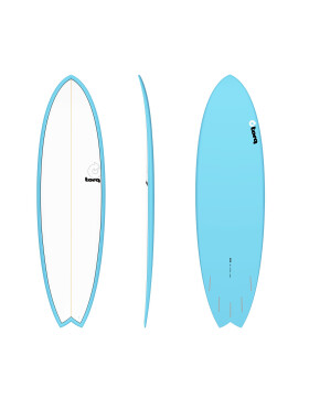 Surfboard TORQ Epoxy TET 6.6 MOD Fish Blue Pinl
